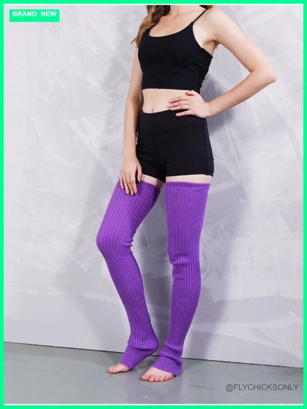 Extra Long Knit Leg Warmers for Women, 27 or 34 Inch Thigh High Socks